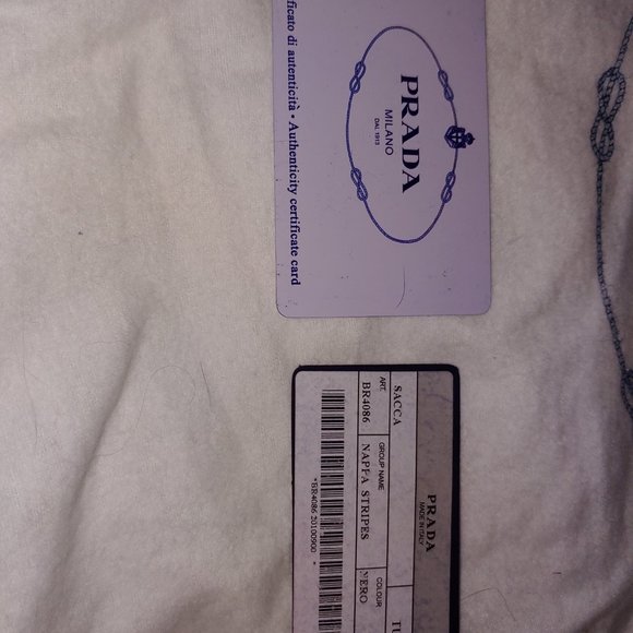 Nappa Stripes Black Leather handbag - Picture 4 of 7